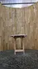 Product image 2 of the product “Folding table in shape of fish, made of wood. 33cm Height. White painted top. ”